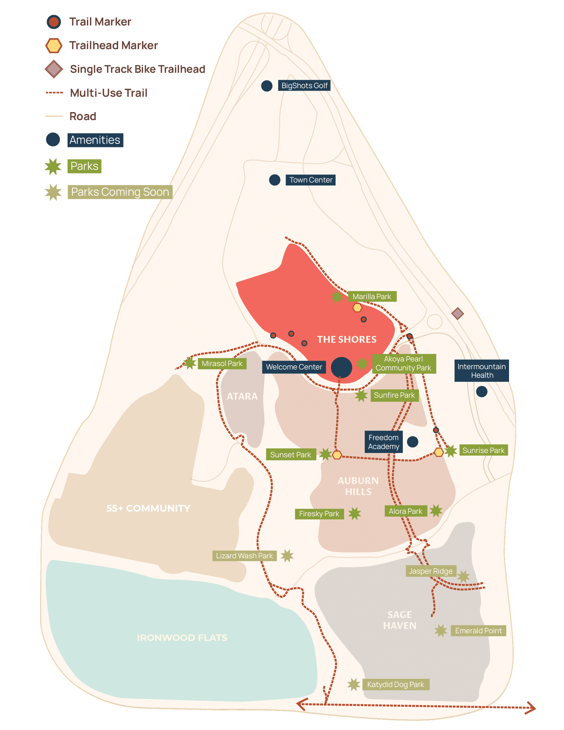 map of the Shores