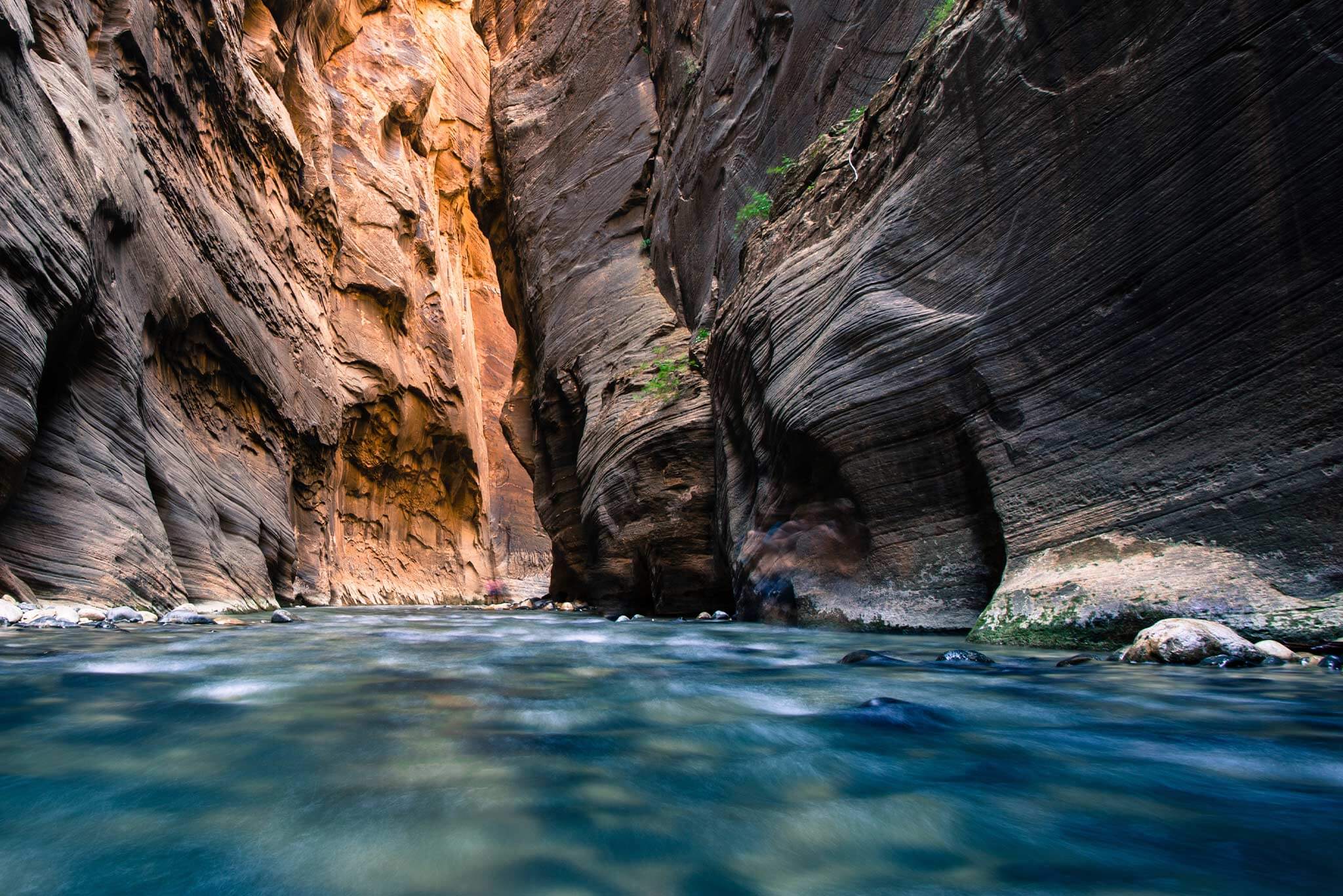 waterfall at zion nation park