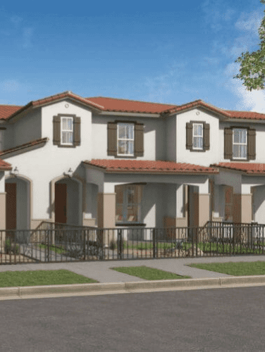 exterior of townhomes at desert color