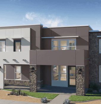 exterior of townhomes at desert color