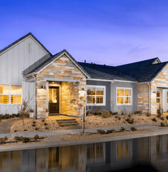Exterior of a active adult home at desert color