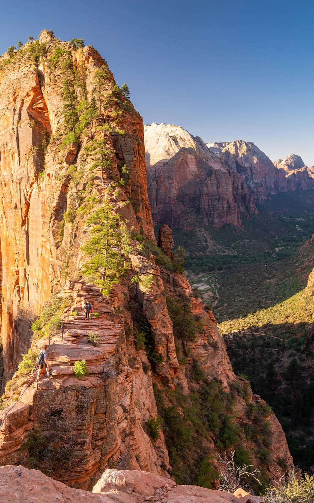 person hiking at a national park in southern utah