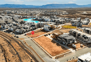 aerial photo of resort lot in desert