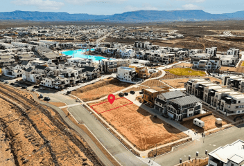 aerial photo of resort lot in desert